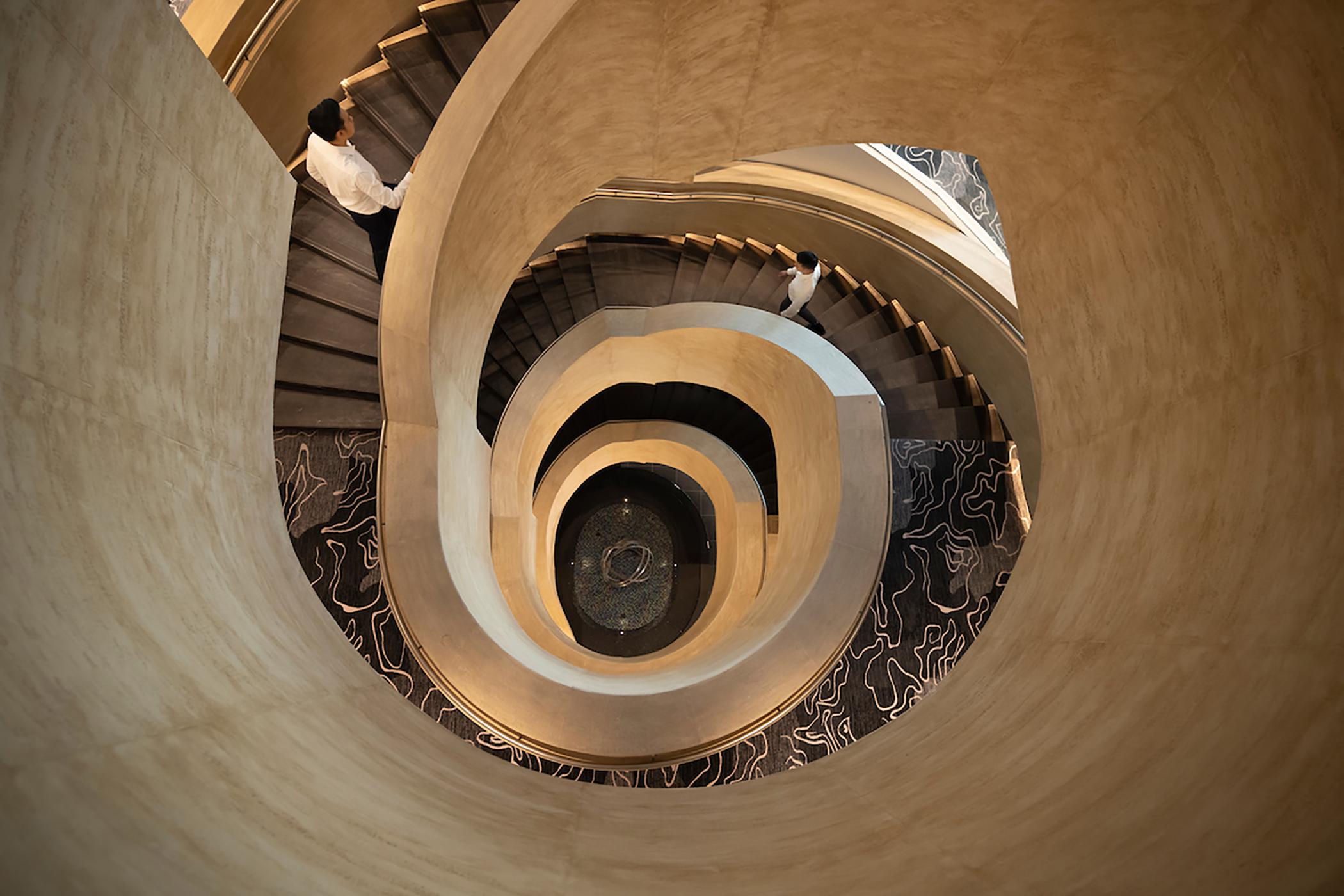 Dusit Thani Laguna Сінгапур Екстер'єр фото Spiral staircase